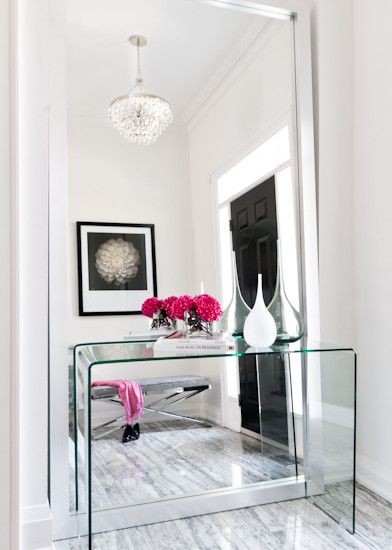 30 idées de décorations d'entrée avec des miroirs 14