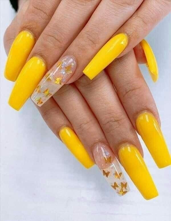 22 idées d'ongles jaunes ou moutarde 3 22 idées d'ongles jaunes ou moutarde 3
