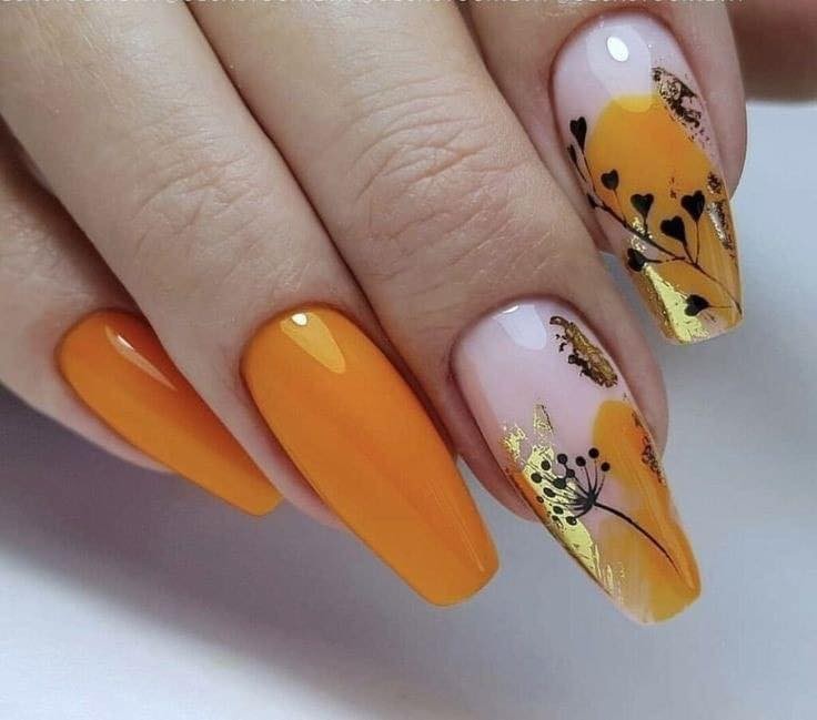 22 idées d'ongles jaunes ou moutarde 6