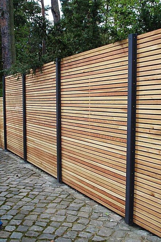 16 idées de clôtures de jardin designs et pas chères 4