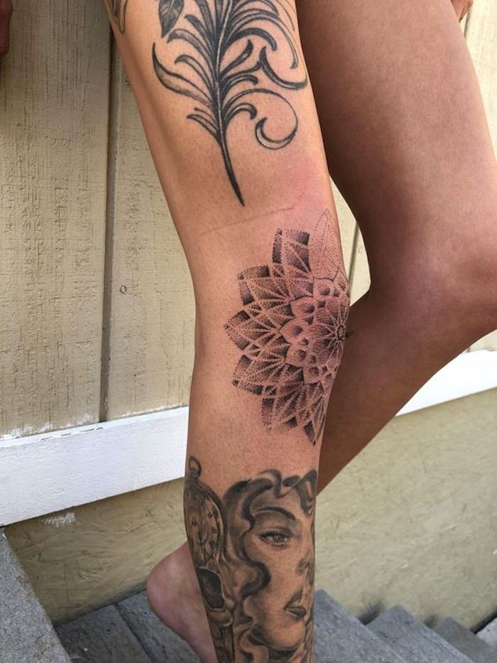 21 tatouages de genoux qui vous rendront irrésistible 4