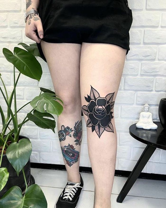 21 tatouages de genoux qui vous rendront irrésistible 7