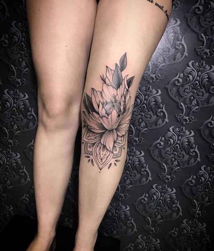 21 tatouages de genoux qui vous rendront irrésistible 13