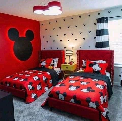 20 Chambres inspirées de Mickey et Minnie Mouse. 16