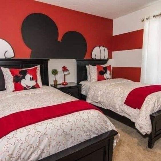 20 Chambres inspirées de Mickey et Minnie Mouse. 20
