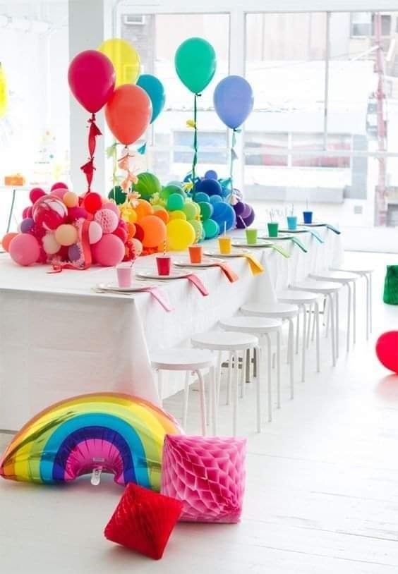 30 décorations d'anniversaire très colorées pour s'inspirer 16