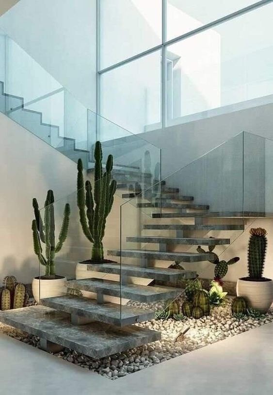 14 Petits jardins qui seront beaux sur l'escalier et à l'entrée de votre maison 11