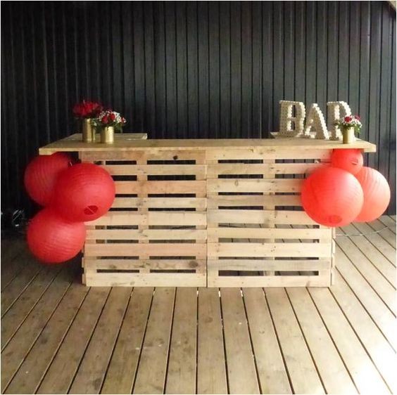 10 déco de mariage diy à faire à partir de palettes en bois 11