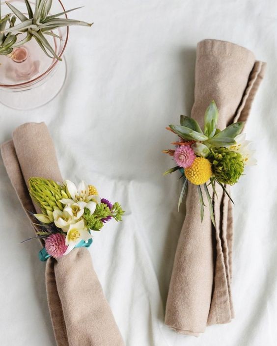 10 déco de mariage diy à faire avec des serviettes 4