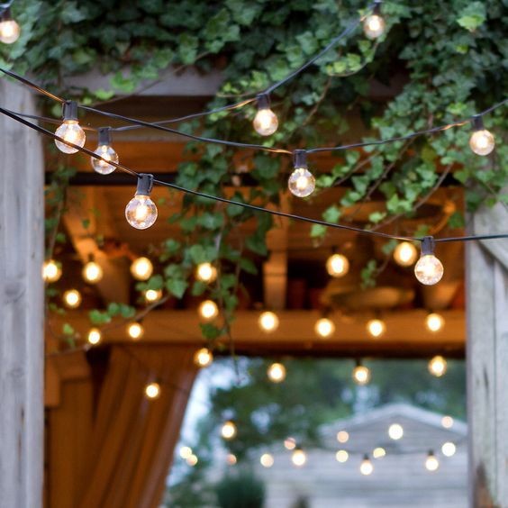 10 déco de mariage diy avec des guirlandes lumineuses 11