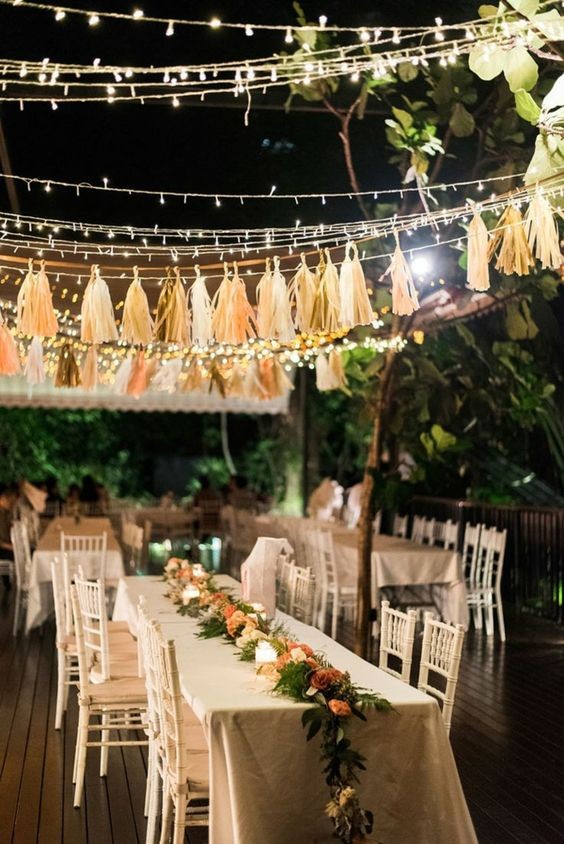 10 déco de mariage diy avec des guirlandes lumineuses 3