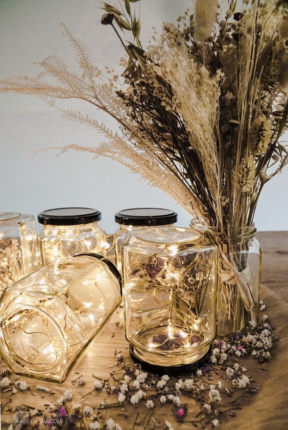 10 déco de mariage diy avec des guirlandes lumineuses 4