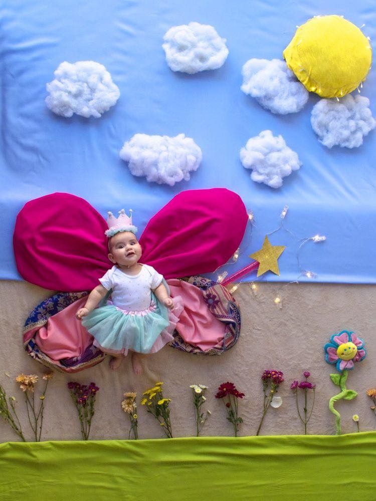 10 jolies idées pour prendre des photos originales de votre bébé avec des couvertures et des draps 9