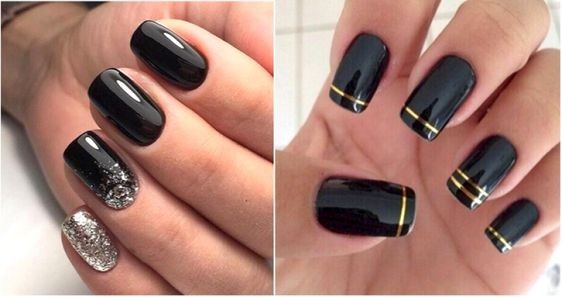 14 idées top pour sublimer tes ongles avec du vernis noir 15