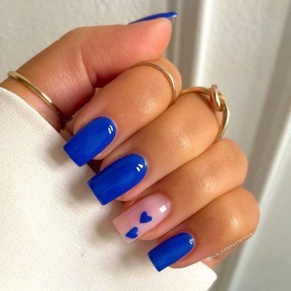 18 top idées de vernis à ongles bleu qui vont te faire craquer à coup sûr 17