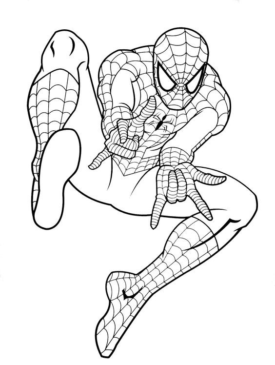 19 top idées de Coloriage Spiderman Gratuit à imprimer 2