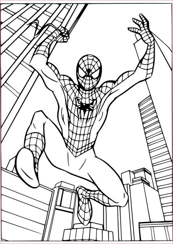 19 top idées de Coloriage Spiderman Gratuit à imprimer 12