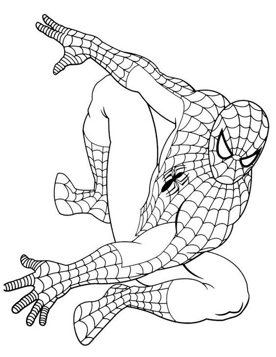 19 top idées de Coloriage Spiderman Gratuit à imprimer 16