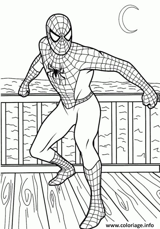 19 top idées de Coloriage Spiderman Gratuit à imprimer 10