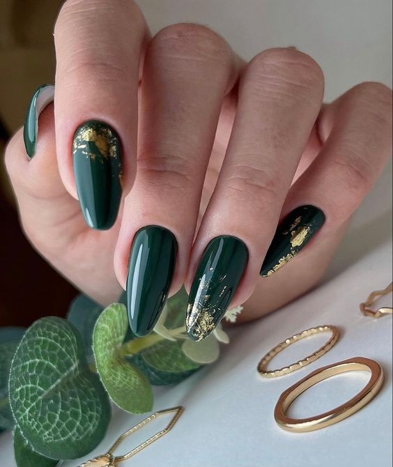 19 top idées vernis à ongles vert sapin 18