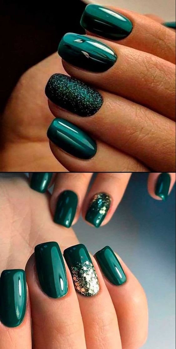 19 top idées vernis à ongles vert sapin 3