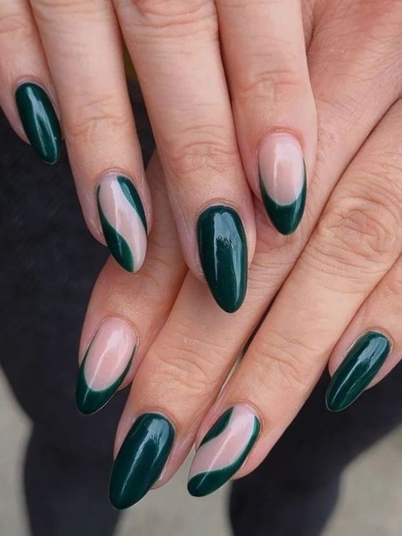 19 top idées vernis à ongles vert sapin 21