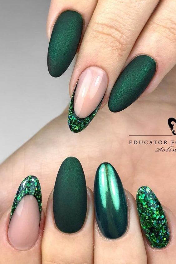 19 top idées vernis à ongles vert sapin 10