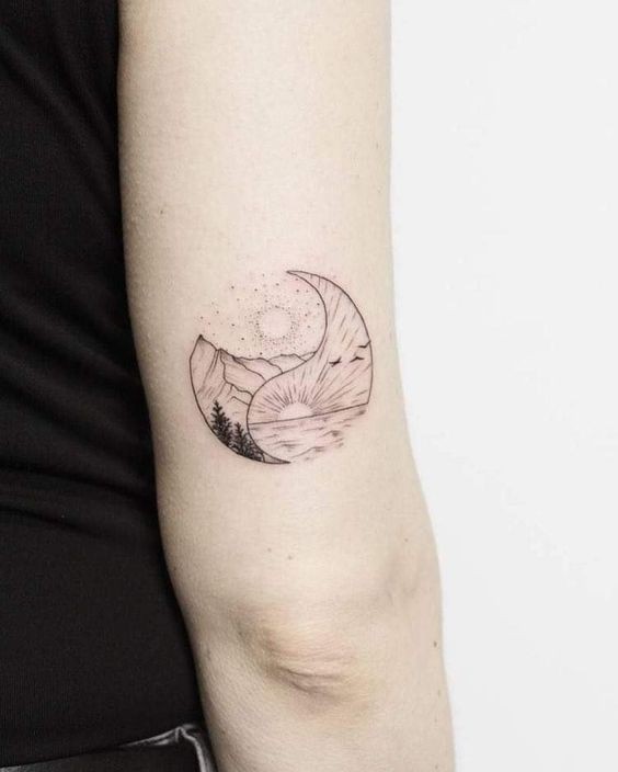 20 Superbes idées de tatouages montagne 8