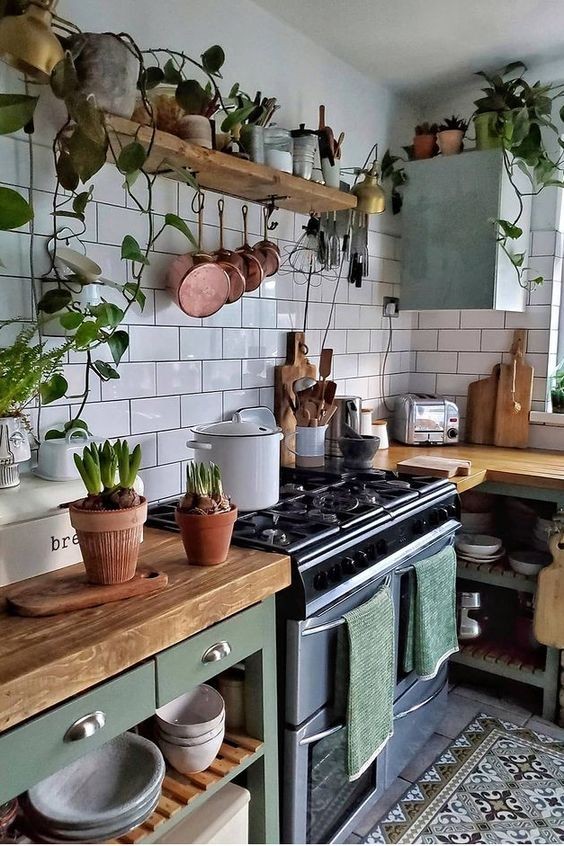 21 idées de déco de cuisines à la campagne 14