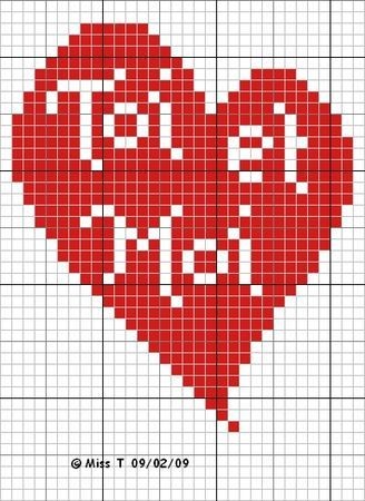 29 top idées de pixel art amour 27