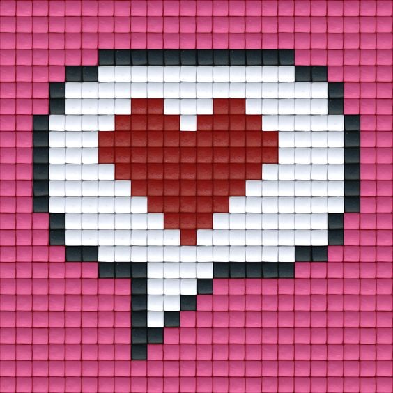 29 top idées de pixel art amour 29
