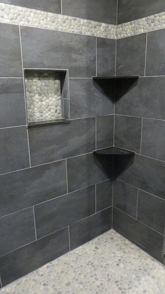 24 Décorations rustiques de murs et sols pour salles de bain 21