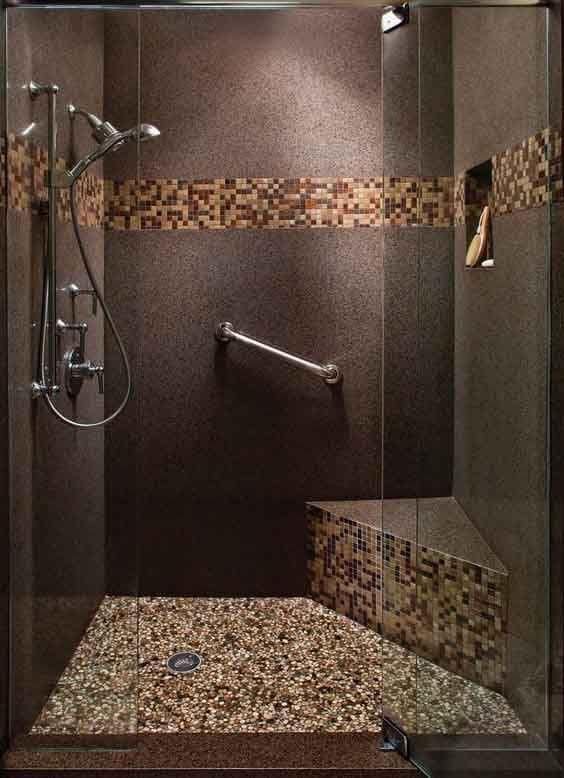24 Décorations rustiques de murs et sols pour salles de bain 5