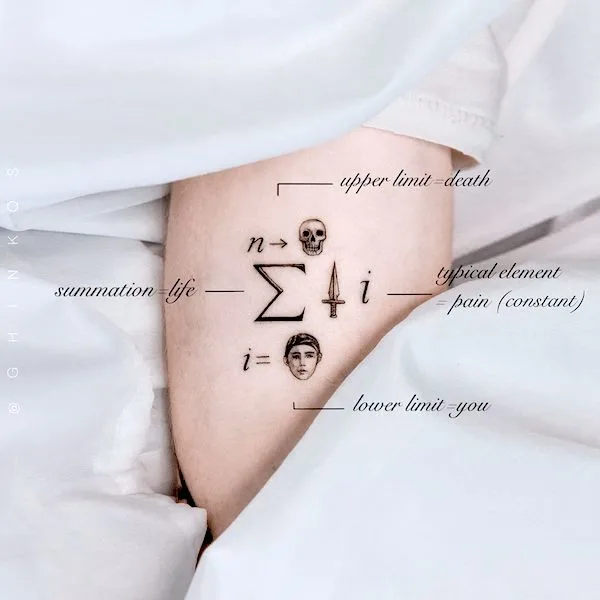 50 tatouages étonnants pour femmes, dignes d'un dur à cuire 28 A meaningful formula tattoo to study from by @ghinkos