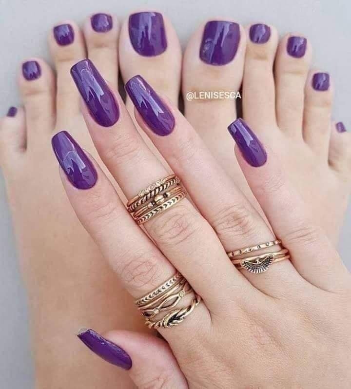 28 Nails art pour des Ongles dans les tons Violet 20