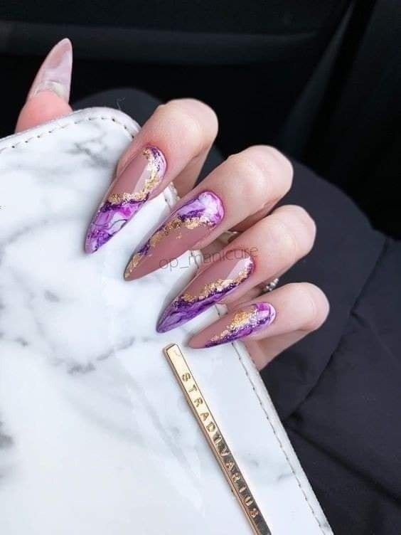 28 Nails art pour des Ongles dans les tons Violet 11