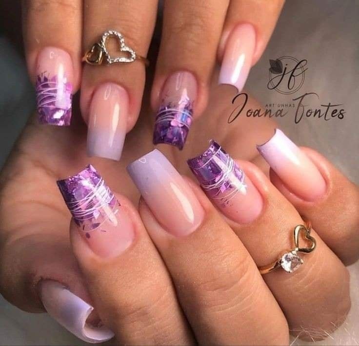 28 Nails art pour des Ongles dans les tons Violet 13