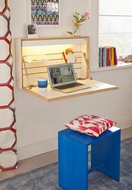 29 idées pour faire un mini bureau dans votre chambre 28