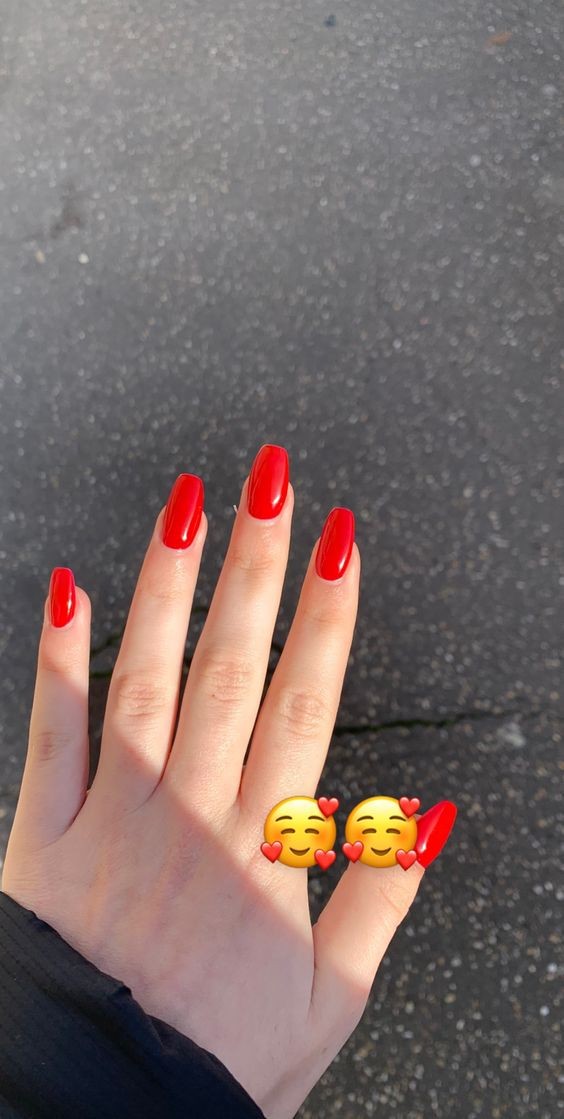 33 top idées de vernis à ongles rouges 11