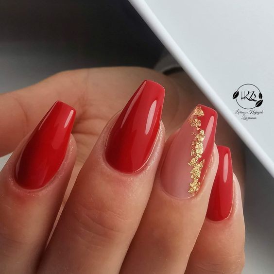 33 top idées de vernis à ongles rouges 22