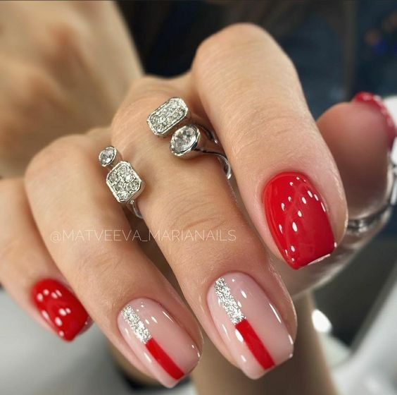 33 top idées de vernis à ongles rouges 13