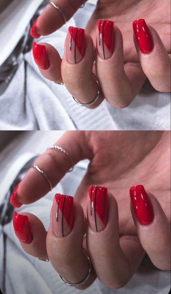 33 top idées de vernis à ongles rouges 14