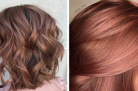 34 top idées de colorations cheveux rose gold 18