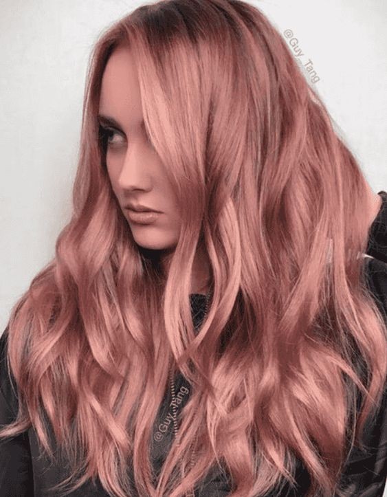 34 top idées de colorations cheveux rose gold 25