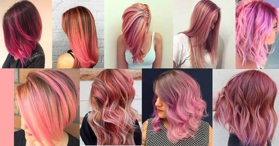 34 top idées de colorations cheveux rose gold 30