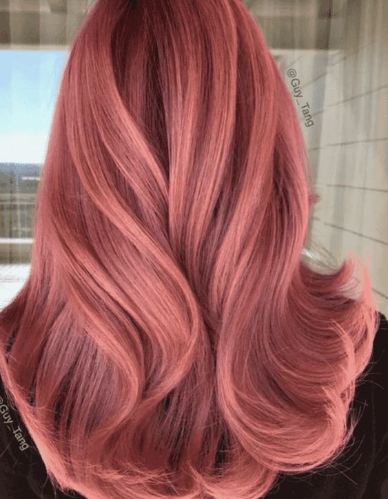 34 top idées de colorations cheveux rose gold 5