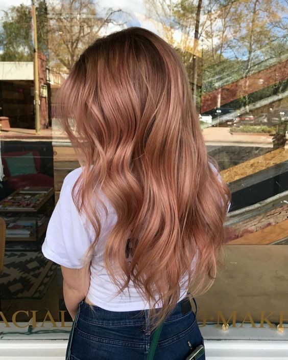 34 top idées de colorations cheveux rose gold 8