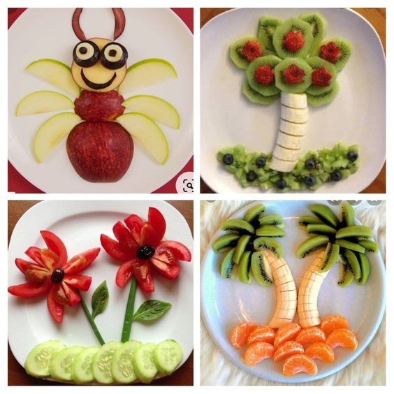 80 idées d'assiettes pour donner envie aux enfants de manger des fruits & légumes 6
