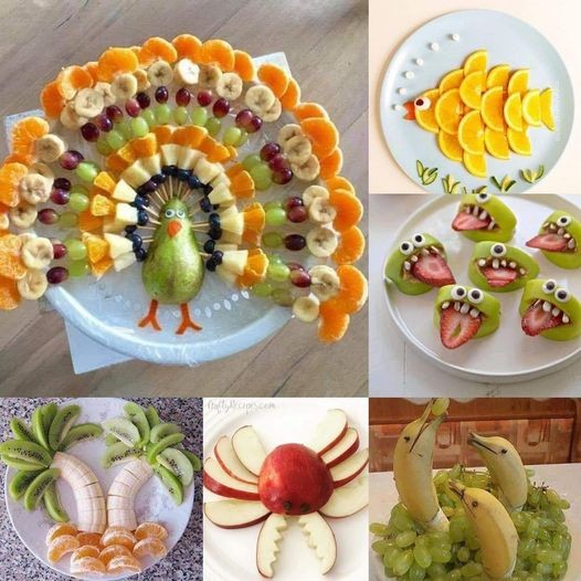 80 idées d'assiettes pour donner envie aux enfants de manger des fruits & légumes 80