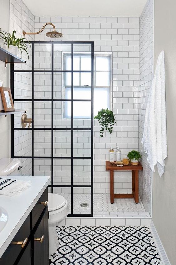 9 idées de petites salles de bains avec verrière 9